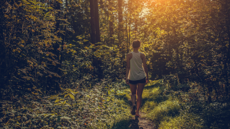 Walking in nature relaxes both body and mind Walking in nature relaxes both body and mind