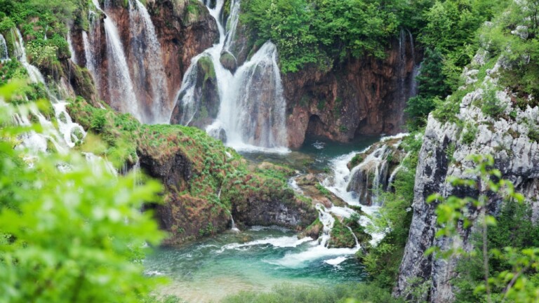Waterfalls at Plitvice Lakes