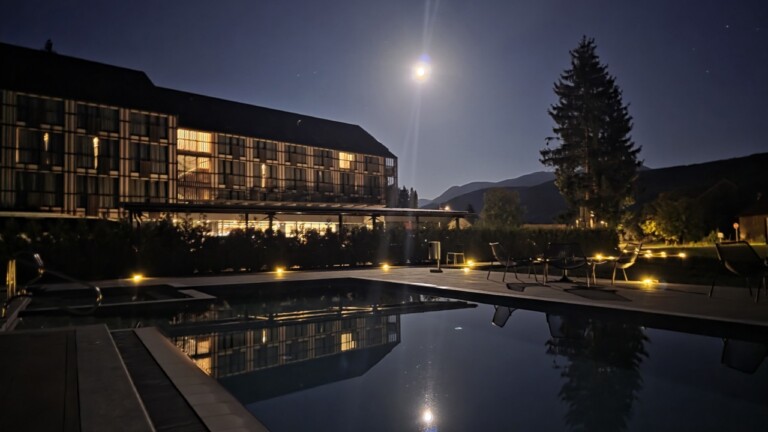 Warm summer nights by the pool at Lyra Hotel Plitvice Warm summer nights by the pool at Lyra Hotel Plitvice