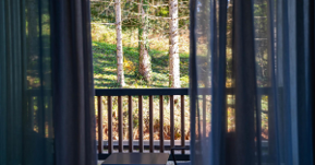Forest view from a Lyra Hotel Plitvice room